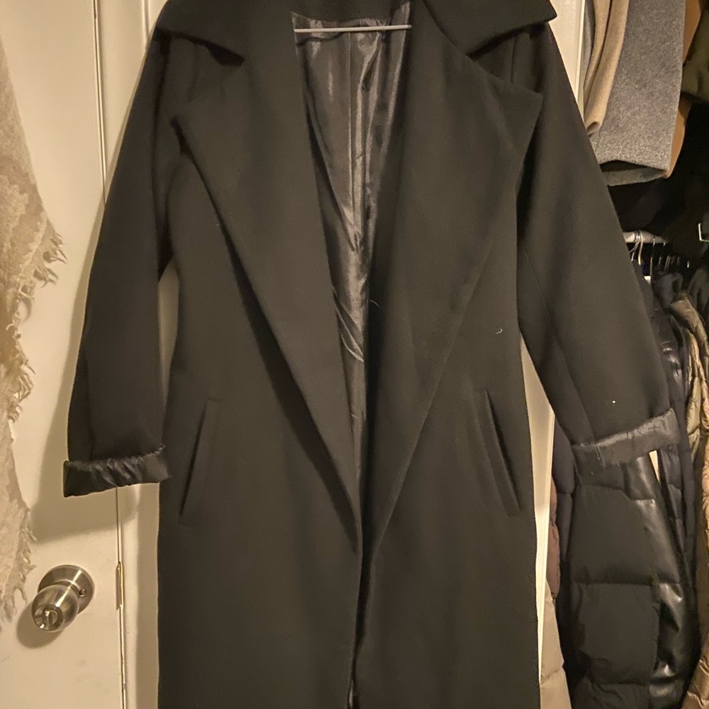 Fashion Nova Classic Black Trench Coat